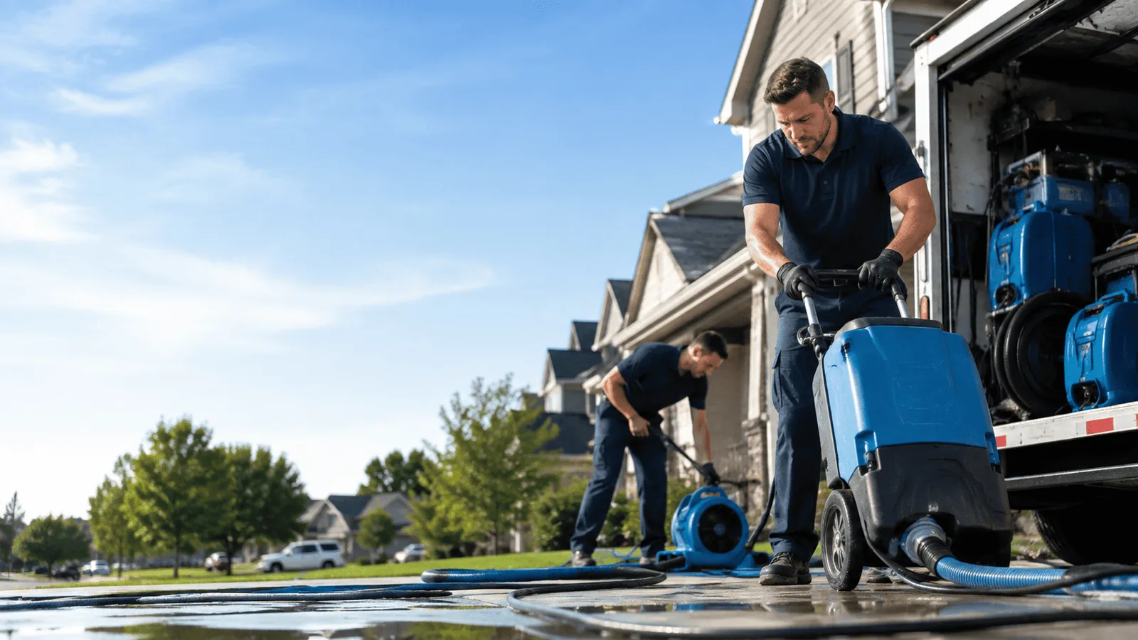 Dehumidification being performed in Carbondale, PA